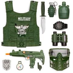 Best Choice Products 11-Piece Pretend Toy Military Soldier Playset