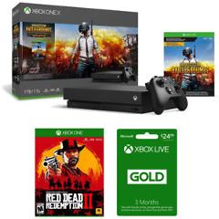 Microsoft Xbox One X 1TB PUBG + Red Dead Redemption 2 & 3 Month Xbox Live Bundle