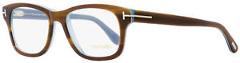 Tom Ford Rectangular Eyeglasses TF5147 520 56 Striped Havana/Light Blue 52mm