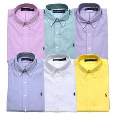 Ralph Lauren Mens Dress Shirt New Standard Fit Buttondown Prl New Nwt