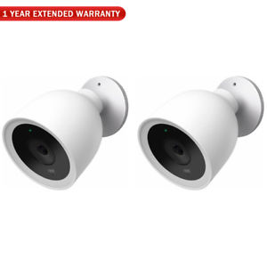 Nest IQ Wired Outdoor Security Camera (2-Pack) w/ Extended Warranty
