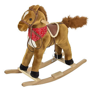 BCP Rocking Horse w/ Sounds - Brown