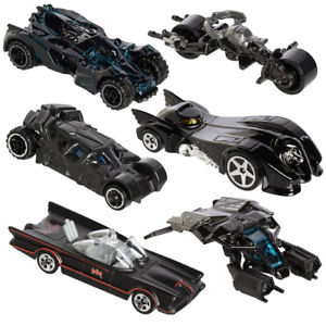 6pc Hot Wheels Cars Set DC Comics Batman Batmobile Die-Cast Cars Toys Kids Adult