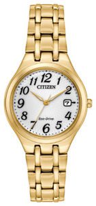 Citizen Eco-Drive Women's EW2482-53A Corso White Dial Gold-Tone 28mm Watch