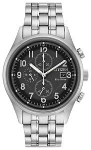 Citizen Eco-Drive Men's Chandler Chronograph Silver-Tone 42mm Watch CA0620-59H