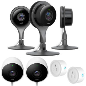 Nest Indoor Security Camera (Pack of 3) w/ Outdoor Security Cam Bundle