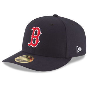 New Era 5950 Boston Red Sox 2017 GAME Low Profile Fitted Hat (Navy) MLB Cap