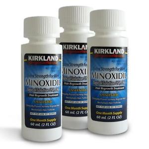Kirkland Minoxidil 5% Extra Strength 3 Month Supply Mens Hair Loss Regrowth CHOP