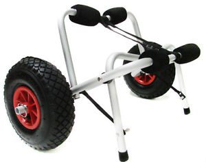 New Kayak Canoe Jon Boat Carrier Dolly Trailer Tote Trolley Transport Cart Wheel