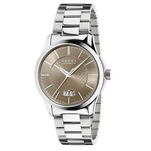 Gucci YA126431 Women's G-Timeless Silver-Tone Automatic Watch