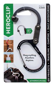 Heroclip The Qlipter Rotating Hook Carabiner Aluminum 1 pk