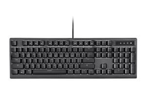 Monoprice Brown Switch Full Size Mechanical Keyboard - Black - Workstream