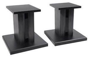 (2) Technical Pro 8” Studio Monitor Bookshelf Computer Multimedia Speaker Stands