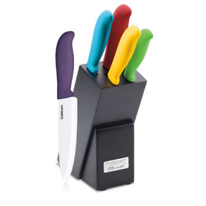 Cuisinart 6-Piece Ceramic Cutlery Knife Block Set