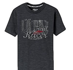 Polaris Boy's Youth RZR Gray La Paz Trail Racer Short Sleeve Shirt