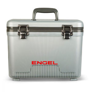 Engel 13 Quart Lightweight Fishing Dry Box Cooler with Shoulder Strap