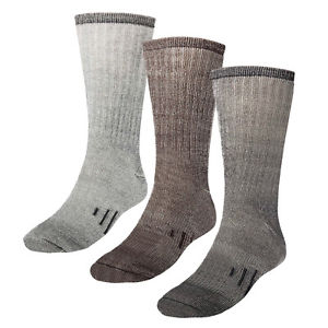 3 Pairs Thermal 80% Merino Wool Socks Hiking Crew Winter Men’s Women’s Kid's