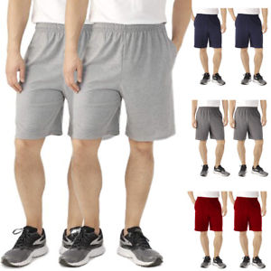 2pk Fruit Of The Loom Athletic Shorts Men Tagless Cotton Shorts Gym Shorts