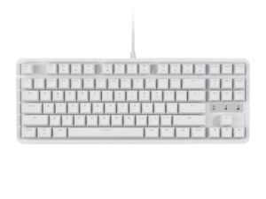 Monoprice Brown Switch Tenkeyless Mechanical Keyboard - White - Workstream