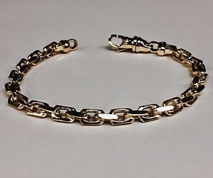 14k Solid Rose Gold Handmade Anchor Link Mens chain/Bracelet 8 26 grams 5.5MM