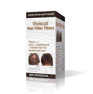 8 Pack Viviscal Hair Filler Fibers For Men & Women Dark Brown/Black 0.53 oz