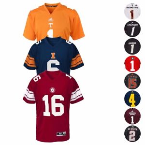 NCAA Official Adidas Home/Away/Alt Football Jersey Collection Youth Size (S-XL)