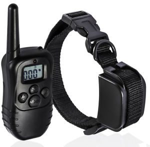 Pet Dog Training Collar Rechargeable Electric LCD 100LV Shock (One Collar)