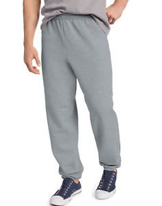 Hanes Men Sweat Pants ComfortBlend EcoSmart Gym Sport Workout Fleece Elasticized