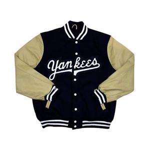 New York Yankees Mitchell & Ness Authentic Wool Leather Vintage Varsity Jacket