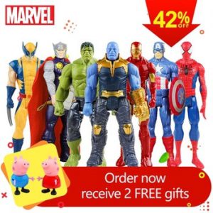 30cm Hasbro Marvel Avengers Infinity War Thanos Spiderman Hulk Iron Man Captain America Thor Wolverine Action Figure Toys Dolls