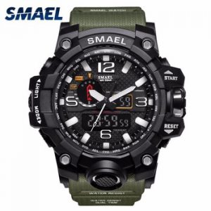 SMAEL Sport Watches for Men Waterproof Digital Watch LED Men's Wristwatch Clock Man 1545 montre homme Big Men Watches Military