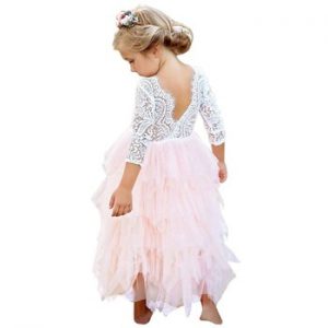 Vestidos Girls Summer Dress 2018 Brand Backless Teenage Party Unicorn Princess Dress Children Costume for Kids Clothes Pink 2-6T