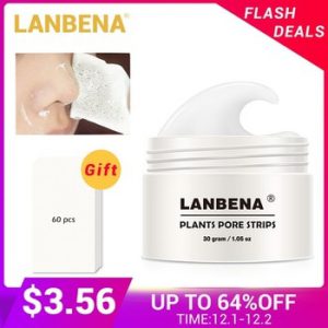 2018 New Style LANBENA Blackhead Remover Nose Mask Pore Strip Black Mask Peeling Acne Treatment Black Deep Cleansing Skin Care