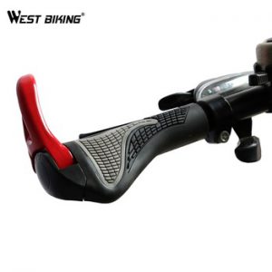 WEST BIKING Bicycle Bike MTB Components Bar ends Handlebars Rubber Grips Aluminum Barend Handle bar Ergonomic Push On Soft Grips