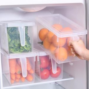 Kitchen Transparent PP Storage Box Grains Beans Storage Contain Sealed Home Organizer Food Container Refrigerator Storage Boxes