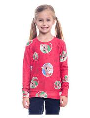 Girls Rudolph The Red-Nosed Reindeer Christmas Sweatshirt Red