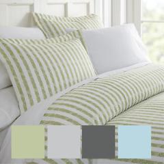 Home Collection Premium Ultra Soft 3 Piece Puffed Rugged Stripes Duvet Cover Set