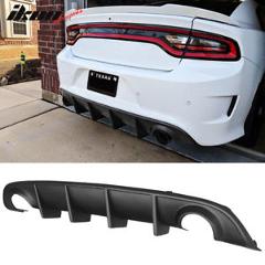 Fits 15-19 Dodge Charger SRT OE Style Rear Lip Bumper Valance Diffuser PP