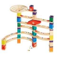 Hape Quadrilla Xcellerator Marble Run Race Maze Toy Construction Building Set