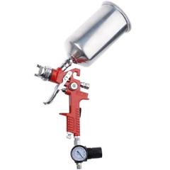 1.4mm HVLP Gravity Feed Spray Gun W/ Air Regulator Auto Paint Basecoat Clearcoat