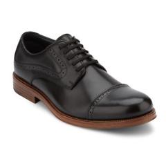 G.H. Bass & Co. Mens Tinton Genuine Leather Dress Cap Toe Lace-up Oxford Shoe