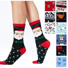 Charter Club NEW Women's Holiday Season Christmas Crew Neck Socks