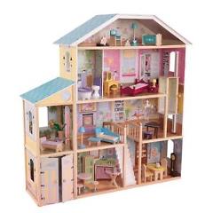 KidKraft Majestic Mansion Pretend Play Wooden Dollhouse with Furniture | 65252