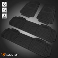 All Weather Heavy Duty 4pc SUV Van Truck Front+Rear Liner Rubber Floor Mats