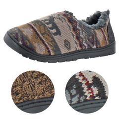 Mukluks John Men's Clog Knit Sweater Slippers House Shoes