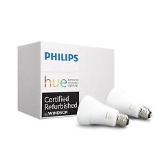 Philips Hue White Ambiance A19 3rd Gen Dimmable LED Smart Bulb 2-Pack