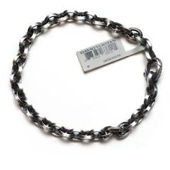 New DAVID YURMAN Men's 6mm Knife Edge Silver Chain Bracelet 8" Medium