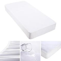 Cotton Terry Mattress Protector Waterproof Hypoallergenic Vinyl Free Bed Cover