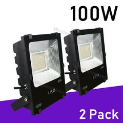 2 x 100W Led Flood Light Outdoor Spotlight Garden Yard Square 6000K Cool White