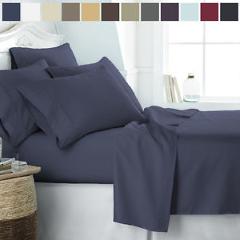 Home Collection Hypoallergenic Wrinkle Free 6 Piece Premium Bed Sheet Set